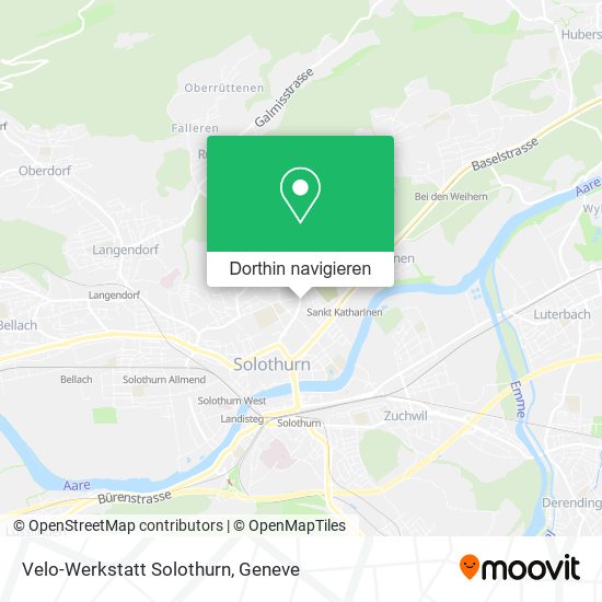 Velo-Werkstatt Solothurn Karte