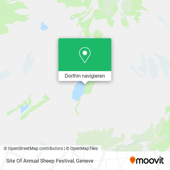 Site Of Annual Sheep Festival Karte