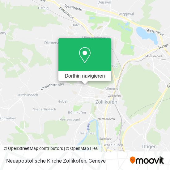 Neuapostolische Kirche Zollikofen Karte