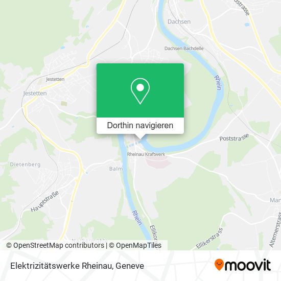 Elektrizitätswerke Rheinau Karte