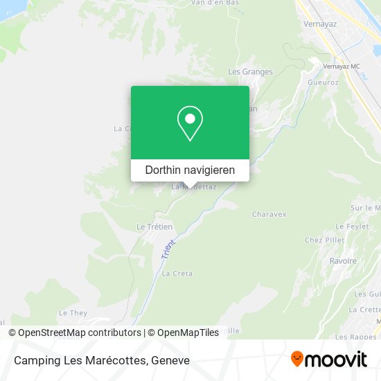 Camping Les Marécottes Karte