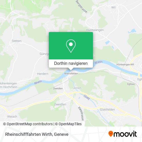Rheinschifffahrten Wirth Karte