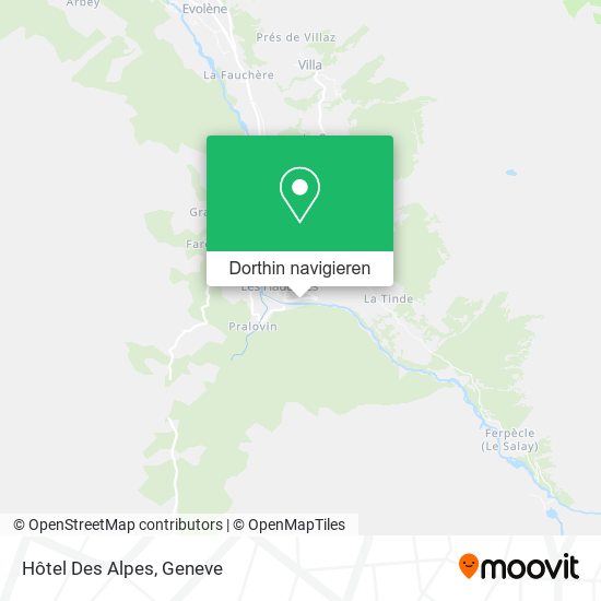 Hôtel Des Alpes Karte