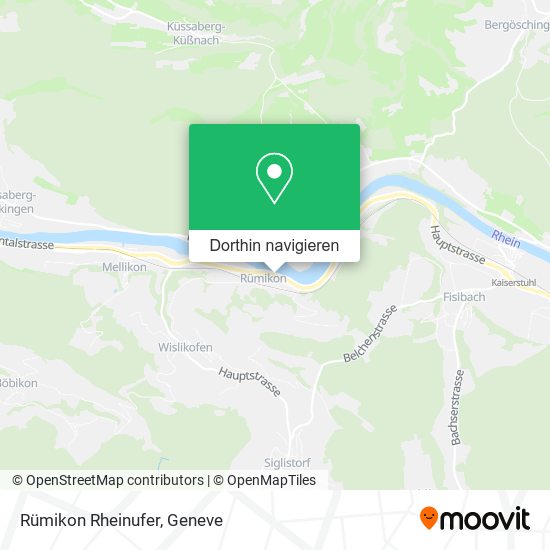 Rümikon Rheinufer Karte