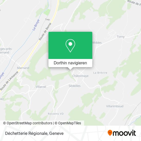 Déchetterie Régionale Karte