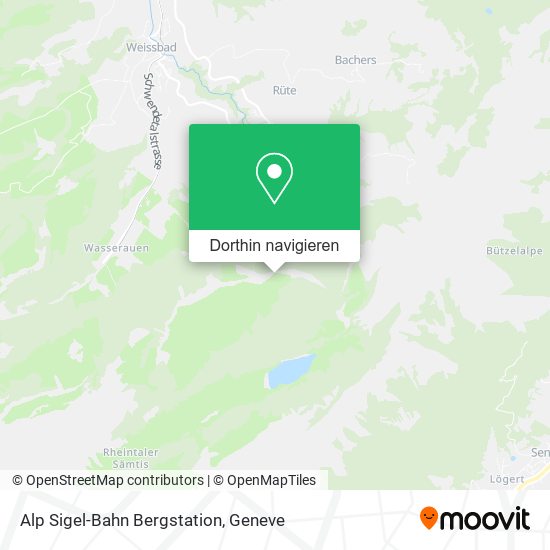 Alp Sigel-Bahn Bergstation Karte