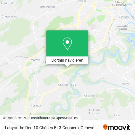 Labyrinthe Des 10 Chênes Et 3 Cerisiers Karte