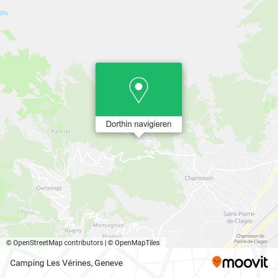 Camping Les Vérines Karte