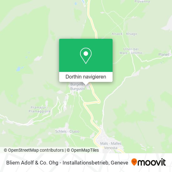 Bliem Adolf & Co. Ohg - Installationsbetrieb Karte