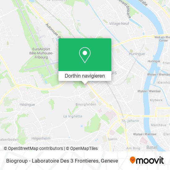 Biogroup - Laboratoire Des 3 Frontieres Karte