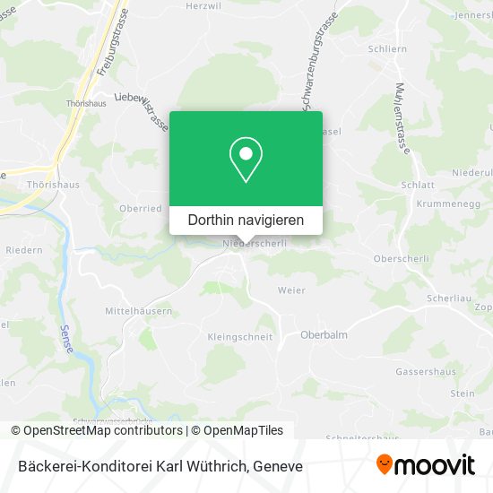 Bäckerei-Konditorei Karl Wüthrich Karte