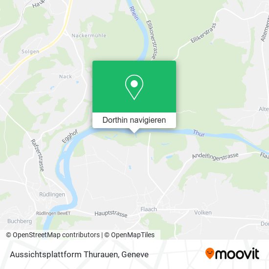 Aussichtsplattform Thurauen Karte