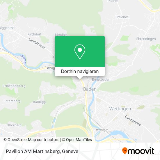 Pavillon AM Martinsberg Karte