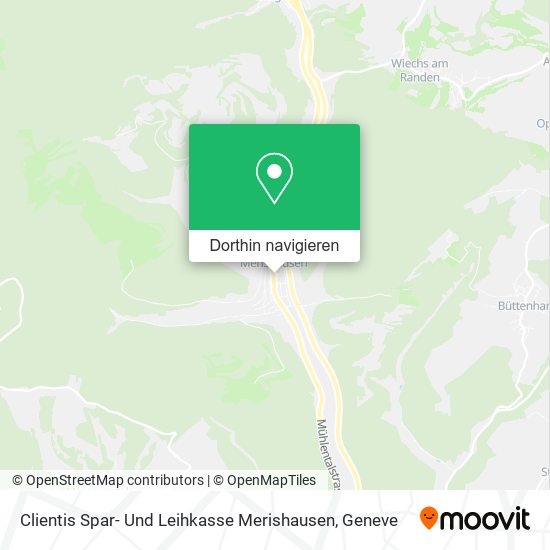 Clientis Spar- Und Leihkasse Merishausen Karte