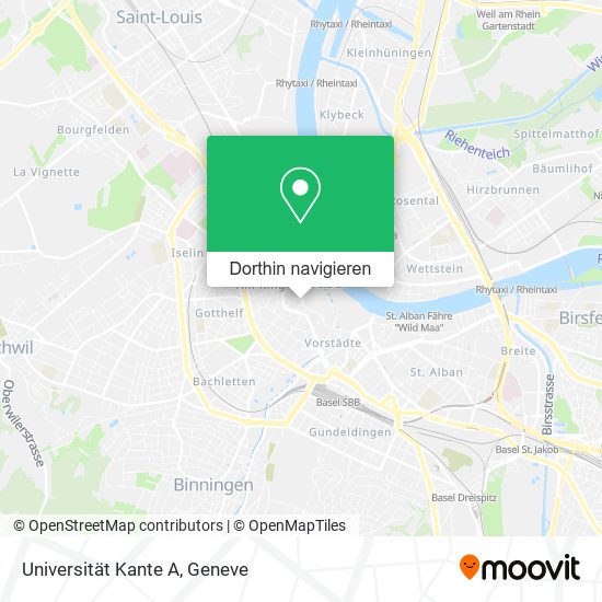 Universität Kante A Karte