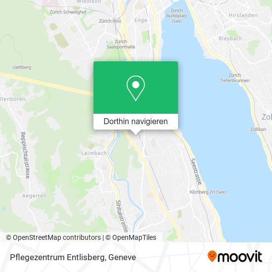 Pflegezentrum Entlisberg Karte