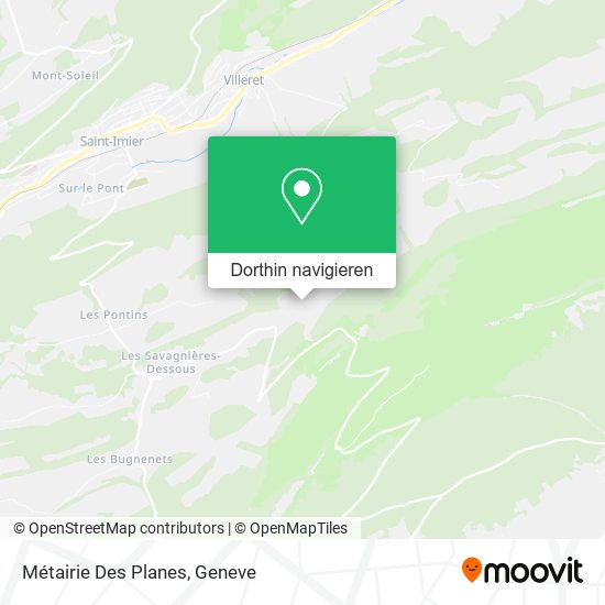 Métairie Des Planes Karte
