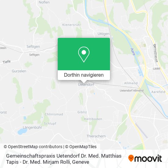Gemeinschaftspraxis Uetendorf Dr. Med. Matthias Tapis - Dr. Med. Mirjam Rolli Karte