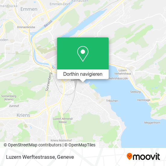 Luzern Werftestrasse Karte