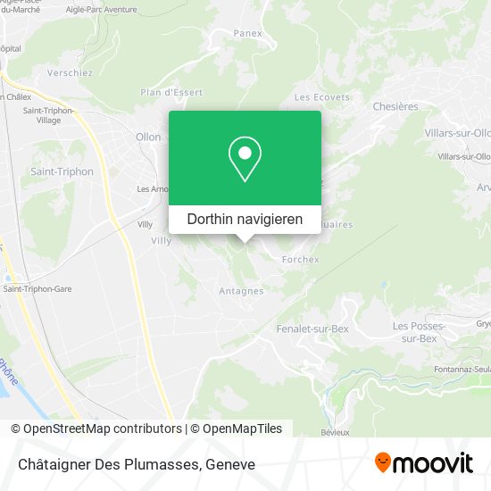 Châtaigner Des Plumasses Karte