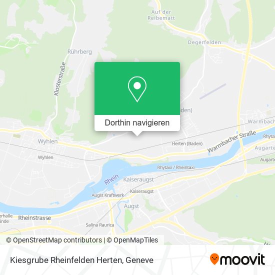 Kiesgrube Rheinfelden Herten Karte