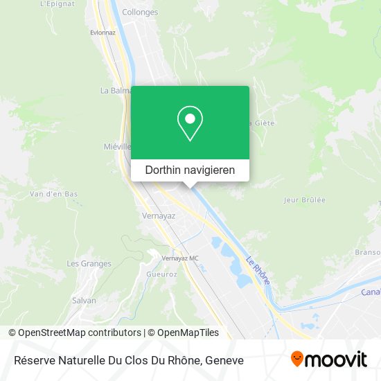 Réserve Naturelle Du Clos Du Rhône Karte