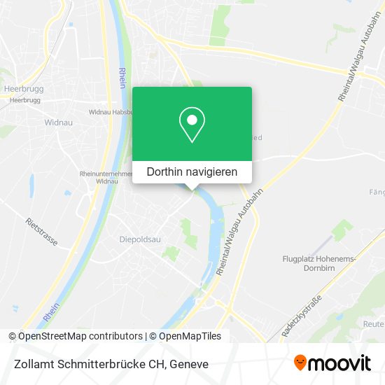 Zollamt Schmitterbrücke CH Karte