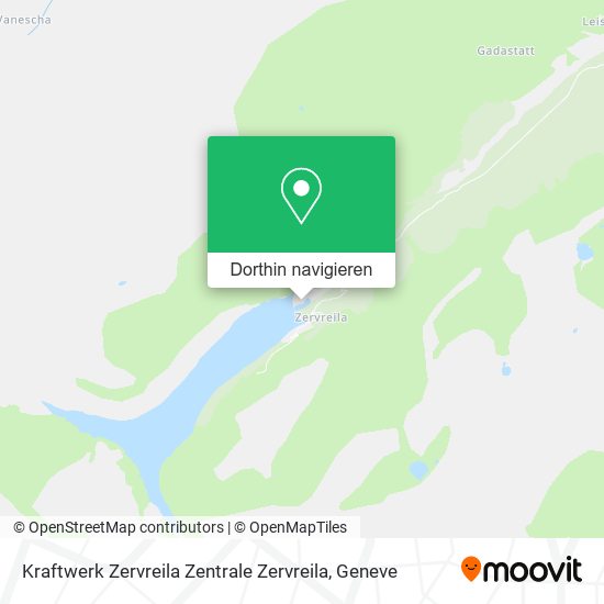 Kraftwerk Zervreila Zentrale Zervreila Karte