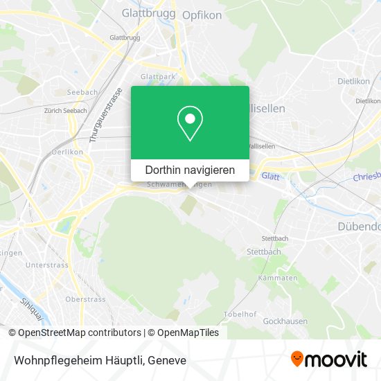 Wohnpflegeheim Häuptli Karte