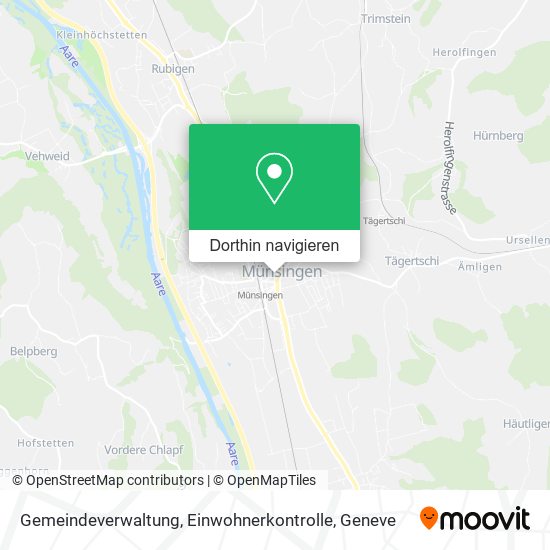 Gemeindeverwaltung, Einwohnerkontrolle Karte