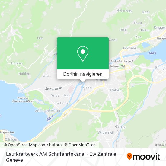 Laufkraftwerk AM Schiffahrtskanal - Ew Zentrale Karte