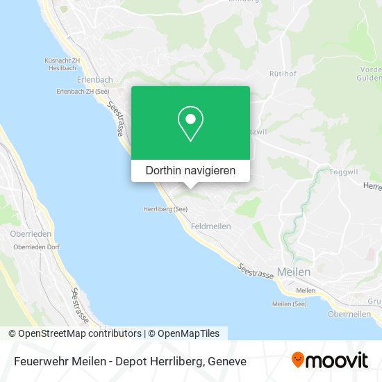 Feuerwehr Meilen - Depot Herrliberg Karte