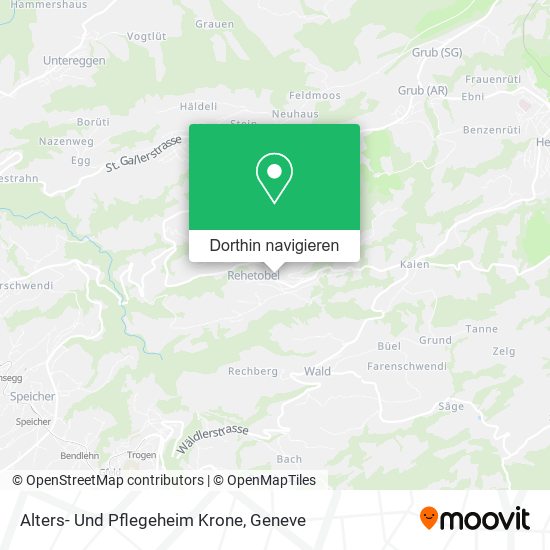 Alters- Und Pflegeheim Krone Karte