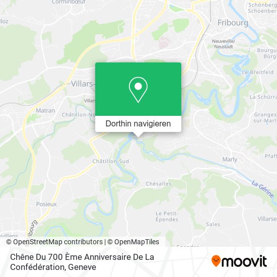 Chêne Du 700 Ème Anniversaire De La Confédération Karte