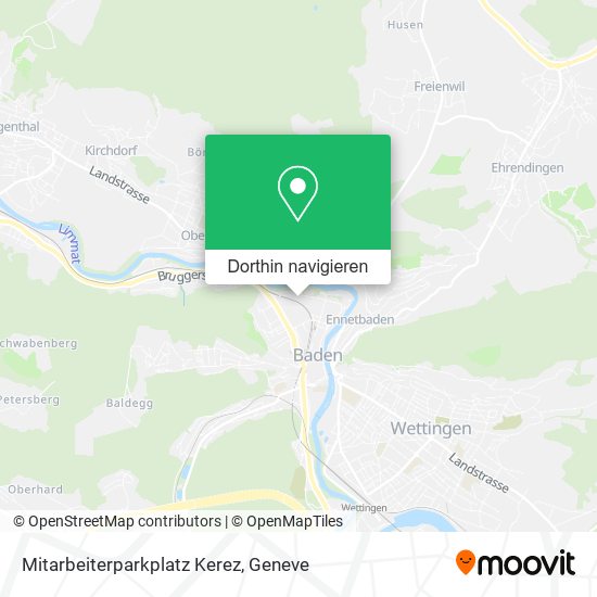 Mitarbeiterparkplatz Kerez Karte