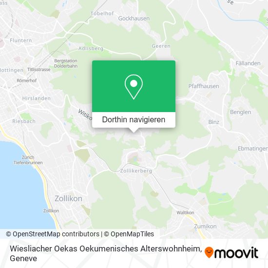 Wiesliacher Oekas Oekumenisches Alterswohnheim Karte