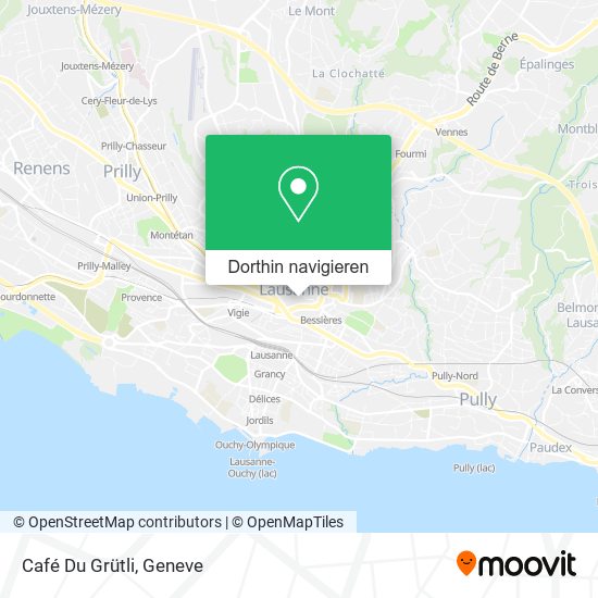 Café Du Grütli Karte