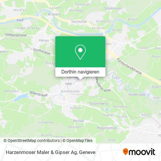 Harzenmoser Maler & Gipser Ag Karte