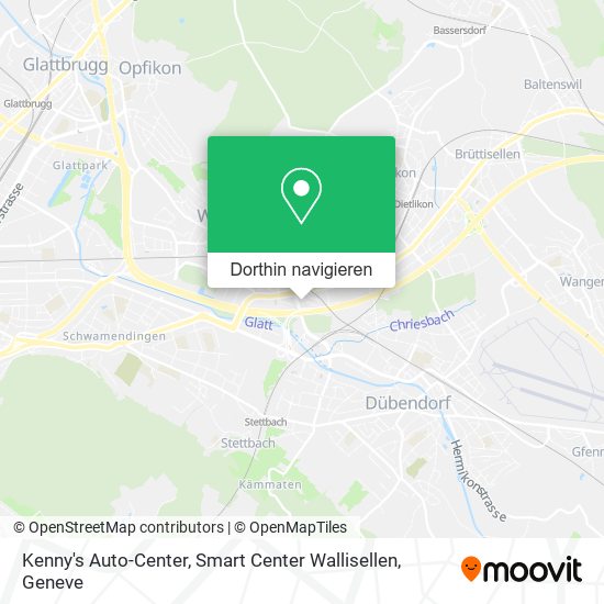 Kenny's Auto-Center, Smart Center Wallisellen Karte