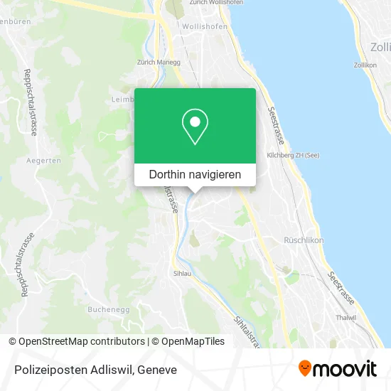 Polizeiposten Adliswil Karte