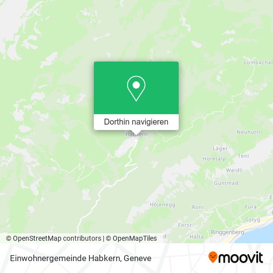 Einwohnergemeinde Habkern Karte