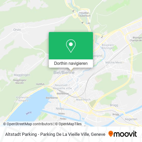 Altstadt Parking - Parking De La Vieille Ville Karte