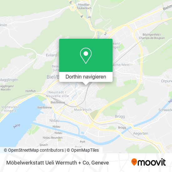 Möbelwerkstatt Ueli Wermuth + Co Karte