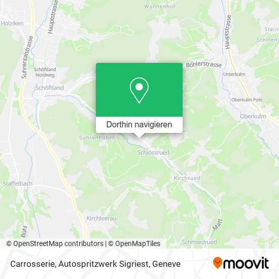 Carrosserie, Autospritzwerk Sigriest Karte