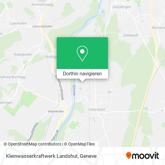 Kleinwasserkraftwerk Landshut Karte