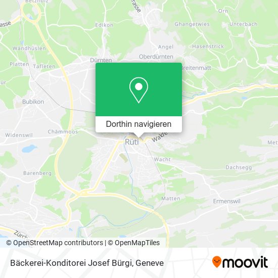 Bäckerei-Konditorei Josef Bürgi Karte