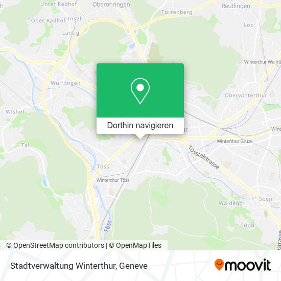 Stadtverwaltung Winterthur Karte