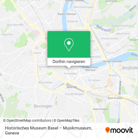 Historisches Museum Basel – Musikmuseum Karte