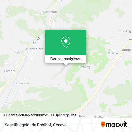 Segelfluggelände Bohlhof Karte
