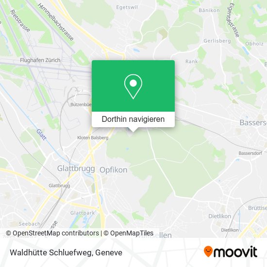 Waldhütte Schluefweg Karte